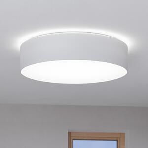 EGLO connect Romao-Z plafonieră LED, Ø57cm, alb, reglabil, Alb, Camera de zi / sufragerie, Țesătură / Textil