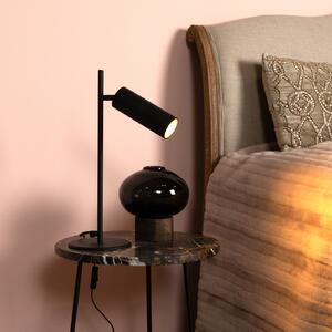 Lucide Lampă de masă Clubs rotativă și pivotantă, negru, Negru, Camera de zi / sufragerie, Metal, Modern