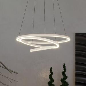 EGLO connect Lobinero-Z Lampă suspendată cu LED, albă, reglabil, Alb, Camera de zi / sufragerie, Metal, Modern