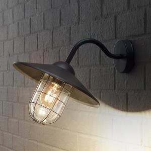 EGLO Aplică de exterior Melgoa, aspect nautic, reglabil, Negru, Metal