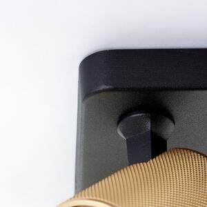 Brilliant Marty proiector nisip/auriu/negru 4 becuri, Negru, Camera de zi / sufragerie, Metal, Modern
