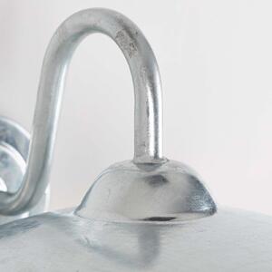 K.S. Verlichting Brig - Aplică de exterior din oțel galvanizat, reglabil, Gri, Metal