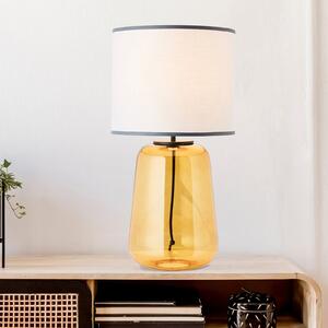 Brilliant Hydra lampă de masă înălțime 56,5 cm gri/galben, Galben, Camera de zi / sufragerie, Sticlă