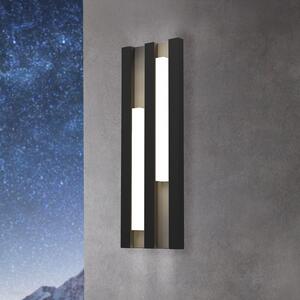 EGLO Aplică de exterior cu LED Fandina, negru, Negru, Metal, Modern