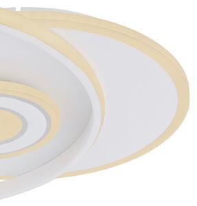Globo Plafonieră cu LED Roderick, alb, lungime 54 cm, acrilic, CCT, reglabil, Alb, Camera de zi / sufragerie, Plastic, Modern