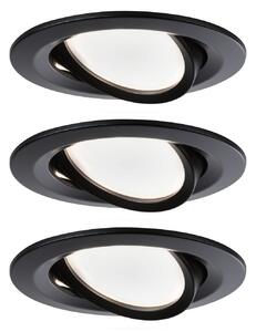 Spoturi Paulmann, Nova Coin, reglabil, Negru, Zona coridorului, Metal, Modern