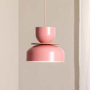 ALDEX Lampă suspendată Uto, roz, Ø 30 cm, metal, reglabil, Roz / Rosé, Camera de zi / sufragerie, Metal, Modern