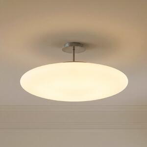 Lindby Plafonieră LED Gunda, alb, sticlă, Ø 48 cm, dimabilă, reglabil, Alb, Camera de zi / sufragerie, Sticlă, Modern