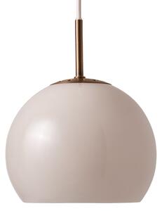 Lustră Pendul FRANDSEN, Ball, reglabil, Gri, Sala de mese, Sticlă
