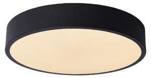 Lucide Plafonieră Unar LED, negru, Ø 30 cm, reglabil, Negru, Camera de zi / sufragerie, Metal, Modern