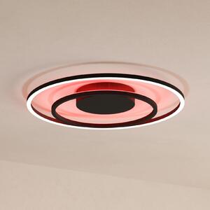 EGLO connect Calagrano-Z plafonieră LED, Ø45cm, reglabil, Negru, Camera de zi / sufragerie, Metal, Modern