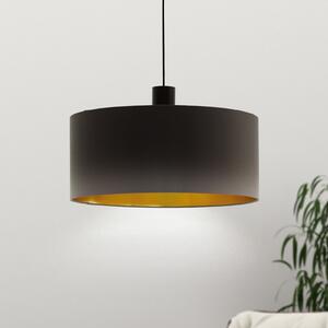 EGLO Concesa lampă suspendată cappuccino/gold Ø 53 cm, reglabil, Maro / Rugină, Camera de zi / sufragerie, Țesătură / Textil, Modern