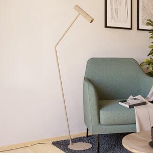 EGLO Lampă de podea Caminia LED, înălțime 158,5 cm, culoare nisip, oțel, Bej, Camera de zi / sufragerie, Metal, Modern