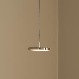 UMAGE Lampă suspendată LED Asteria Micro, oțel lustruit, Ø 15 cm, reglabil, Metalic, Camera de zi / sufragerie, Metal, Design