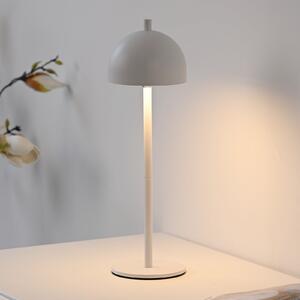 Schöner Wohnen Lampă de masă cu baterie LED Bellies, albă, IP54, reglabil, Alb, Camera de zi / sufragerie, Metal, Scandinavă