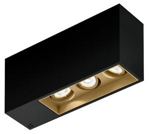 Wever & Ducré Lighting WEVER DUCRÉ Downlight Planopetit 3.0 negru/bej 927 dimabil, reglabil, Negru, Hol, Aluminiu, Modern
