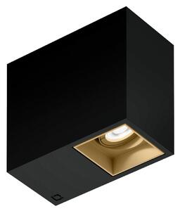 Wever & Ducré Lighting WEVER DUCRÉ Downlight Planopetit 1.0 negru/bej 927 dimabil, reglabil, Negru, Hol, Aluminiu, Modern