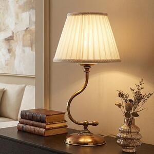 Cremasco Classic lampă de masă cu cadru arcuit, Bronz / Alamă Veche, Camera de zi / sufragerie, Țesătură / Textil, Antichitate