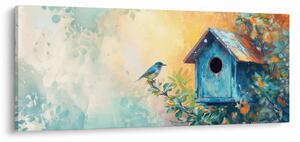 Tablou - Birdhouse, acuarelă, acuarelă (120x50 cm)