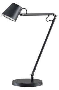 Lampă de masă Lucande, Tarris, reglabil, Negru, Studiu / Birou, Metal, Modern
