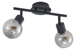 Plafoniere Lindby, Eridia, reglabil, Negru, Camera de zi, Metal, Modern