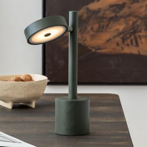 Good & Mojo GOOD MOJO Lampă de masă cu LED Okinawa, verde, 35 cm, lemn, reglabil, Verde, Camera de zi / sufragerie, Lemn, Modern