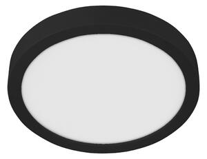 EGLO Fueva 5 plafonieră LED IP44 4000K negru Ø28,5cm, Negru, Baie, Metal