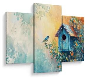 Tablou - Birdhouse, acuarelă, acuarelă (90x60 cm)