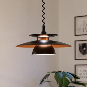 EGLO Brenda - lampă suspendată înălțime reglabilă, reglabil, Negru, Camera de zi / sufragerie, Metal, Modern