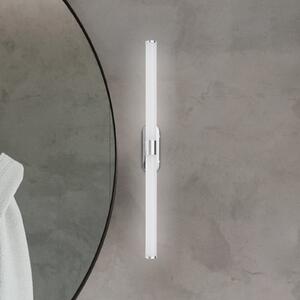 Briloner Aplică de perete LED Runt, lungime 60 cm, crom, 4.000 K, IP44, Metalic, Baie, Plastic, Modern