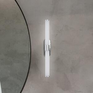 Briloner Aplică de perete LED Runt, crom, 4.000 K, IP44, lungime 40 cm, Metalic, Baie, Plastic, Modern