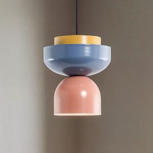 ALDEX Lampă suspendată Ulia, coral/albastru/galben, reglabil, Multicolor, Camera de zi / sufragerie, Metal, Modern