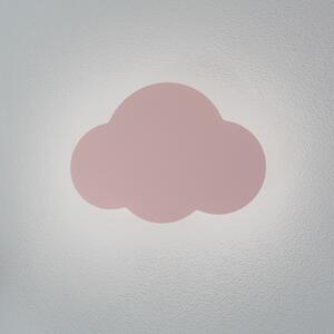TK Lighting Aplică de perete Cloud, roz, 38 cm lățime, metal, nor, G9, reglabil, Roz / Rosé, Camera copiilor, Metal, Viața tânără