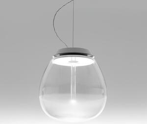 Lustră Pendul Artemide, Empatia, reglabil, Transparent, Camera de zi, Sticlă, Design