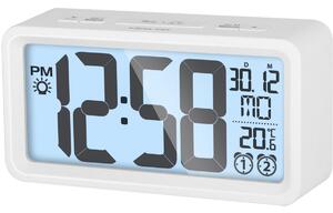 Ceas cu alarmă și termometru Sencor SDC 2800 W , alb