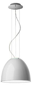 Lustră Pendul Artemide, Nur Mini Gloss, reglabil, Alb, Camera de zi, Metal, Design