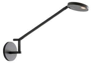 Lampă de perete Artemide, Demetra Micro, reglabil, Negru, Studiu / Birou, Metal, Design