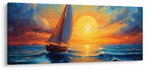 Tablou - Sailboats (120x50 cm)