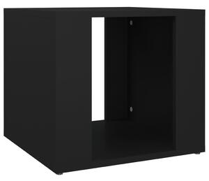 Noptieră, negru, 41x40x36 cm, lemn compozit