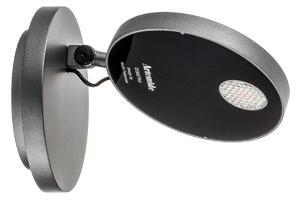 Lampă de perete Artemide, Demetra Spotlight, reglabil, Negru, Camera de zi, Metal, Design