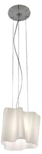 Lustră Pendul Artemide, Logico, reglabil, Alb, Camera de zi, Sticlă, Design