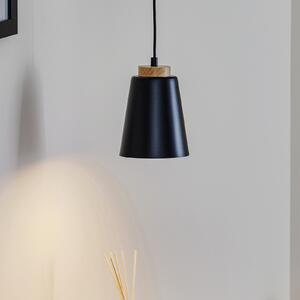 EMIBIG LIGHTING Lampă suspendată Bolero 1, 1 bec, negru, reglabil, Negru, Camera de zi / sufragerie, Metal, Modern