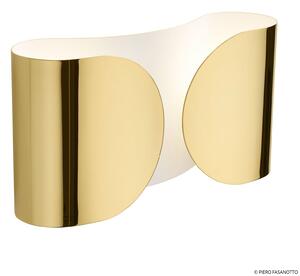 Lampă de perete FLOS, FOGLIO, reglabil, Auriu / Alamă, Camera de zi, Metal, Design