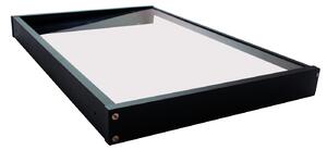 Copertină GIMI PRO 115x80 cm din oțel și plexiglas – Negru/Transparent