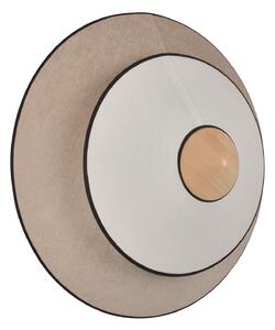 Lampă de perete Forestier, Cymbal S, Bej, Camera de zi, Țesătură / Textil, Design