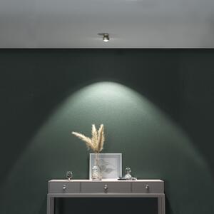 Top Light Puk Mini Move LED, lentilă transparentă, nichel mat, reglabil, Gri, Camera de zi / sufragerie, Metal, Design