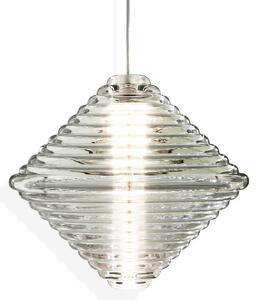 Lustră Pendul Tom Dixon, Press Cone, reglabil, Transparent, Camera de zi, Sticlă, Design