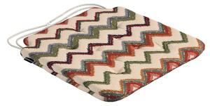 Pernă scaun Oleg culoare multicolor Țesătură împletitură, cu model