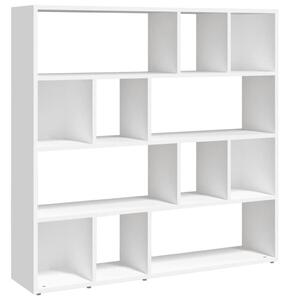 Bibliotecă/Separator cameră, alb, 105x24x102 cm