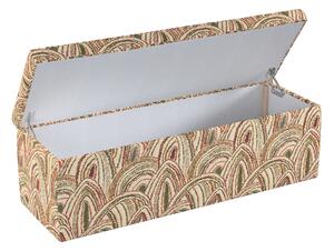 Ladă tapițată culoare multicolor Țesătură împletitură, cu model